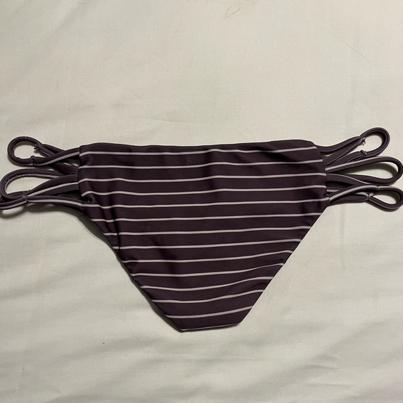 acacia P bikini bottom striped strappy straps size small - Picture 7 of 9